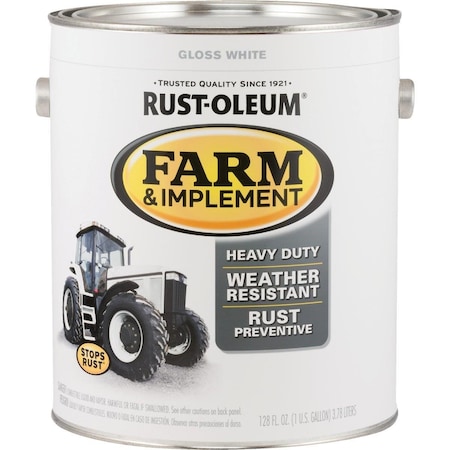 Rust-Oleum 1 Gallon White Gloss Farm & Implement Enamel 280166